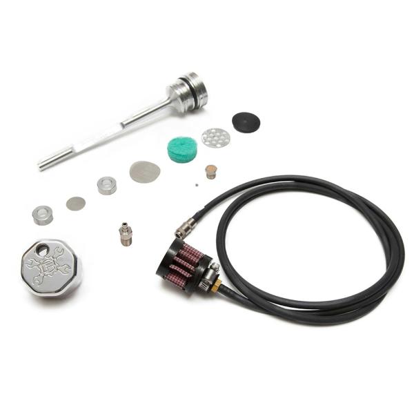 ベント付きオイルディップスティック M8ツアラー ポリッシュ