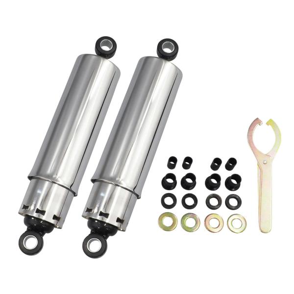 12in フルカバーリアショック クローム 79-03y XL・FXR用