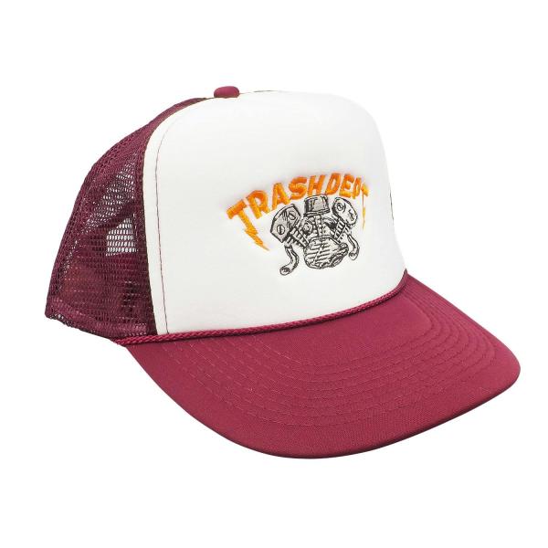 TRASH DEPT オリジナルメッシュキャップA ワイン/ホワイト