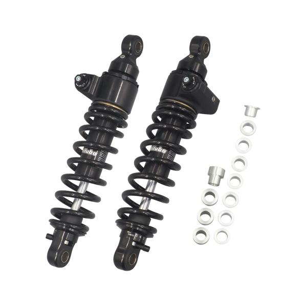 331mm ツインショック 油圧プリロード ブラック FXDX