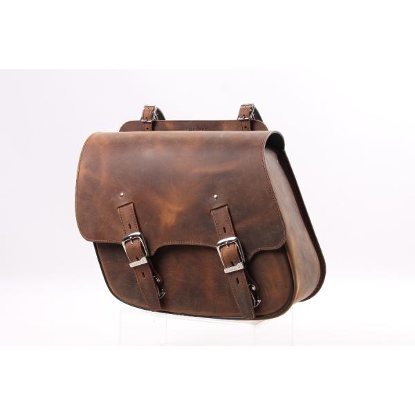 デグナー レザーサドルバッグ BROWN