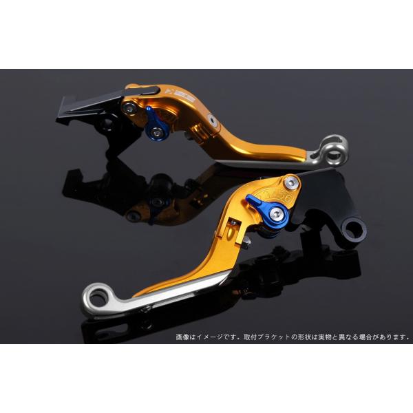 エスエスケイ スピードラ アジャストレバー 可倒延長式 ゴールド/ブルー/シルバー ZX-10R 1...