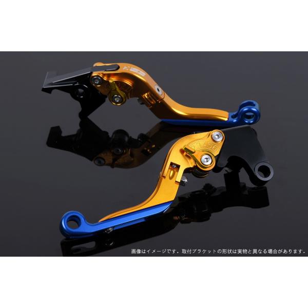 エスエスケイ スピードラ アジャストレバー 可倒延長式 ゴールド/ゴールド/ブルー ZX-10R 1...