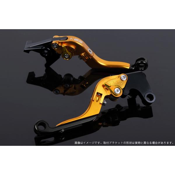 エスエスケイ スピードラ アジャストレバー 可倒延長式 ゴールド/ゴールド/ブラック ZX-10R ...