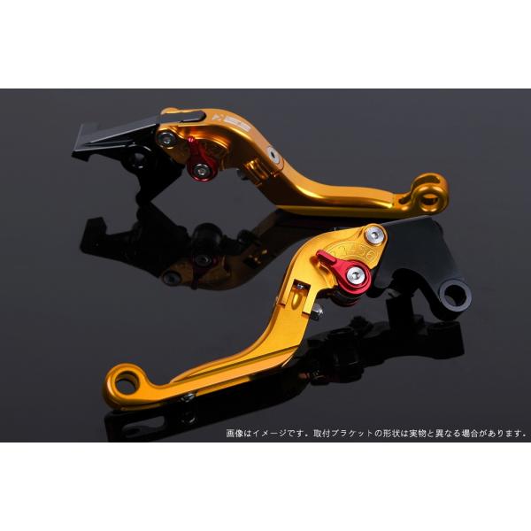 エスエスケイ スピードラ アジャストレバー 可倒延長式 ゴールド/レッド/ゴールド ZX-10R 1...