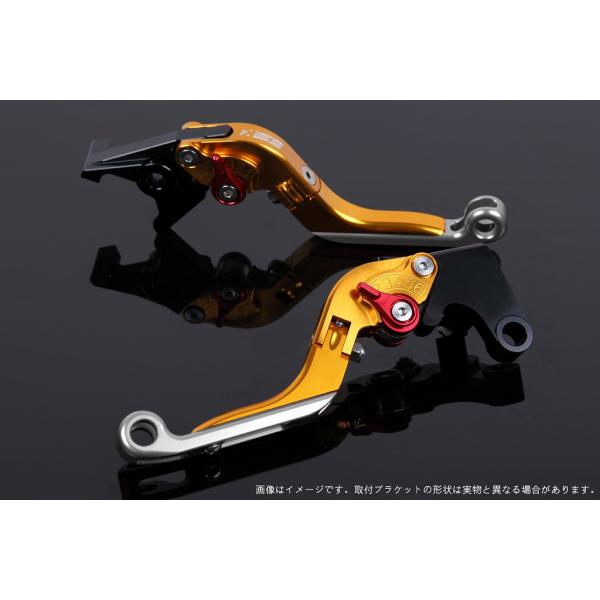 エスエスケイ スピードラ アジャストレバー 可倒延長式 ゴールド/レッド/シルバー ZX-10R 1...