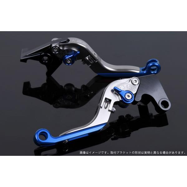 エスエスケイ スピードラ アジャストレバー 可倒延長式 チタン/ブルー/ブルー ZX-10R 16-...