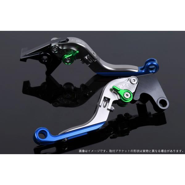 エスエスケイ スピードラ アジャストレバー 可倒延長式 チタン/グリーン/ブルー ZX-10R 16...