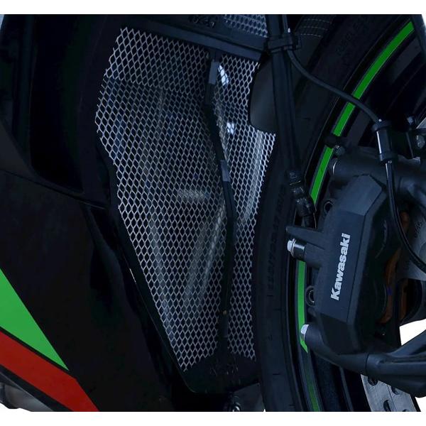 アールアンドジー ダウンパイプグリルガード チタンカラー ZX-25R 20-