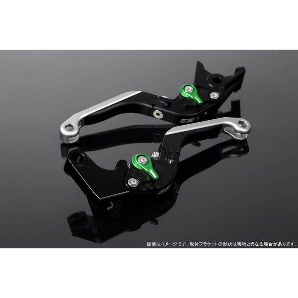 エスエスケイ スピードラ アジャストレバー 可倒延長式 Mブラック/Mグリーン/MシルバーZX-6R...