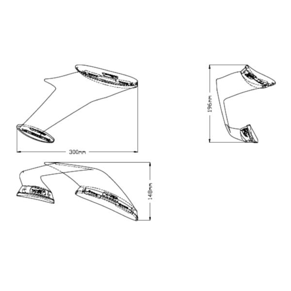 プーチ フロントスポイラーGP グリーン ZX-10R 21-22/ZX-10RR 21-22