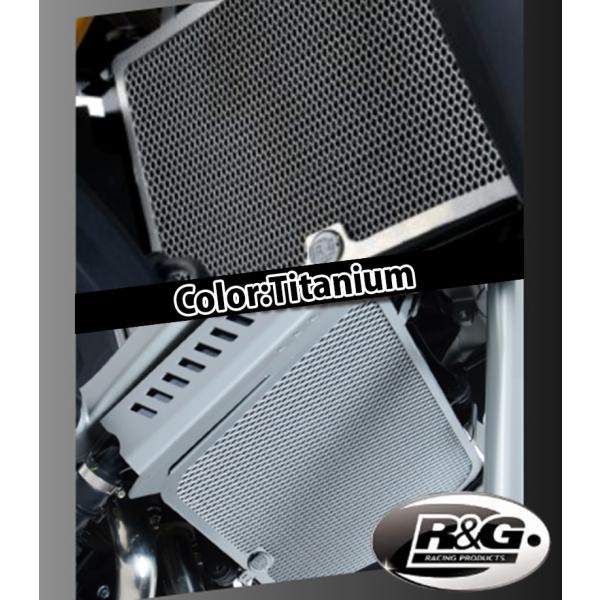アールアンドジー Radiator &amp; Oil Cooler Guard Set:BLACK Mul...