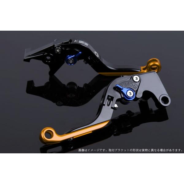 エスエスケイ スピードラ アジャストレバー 可倒延長式 ブラック/ブルー/ゴールド ZX-6R 07...
