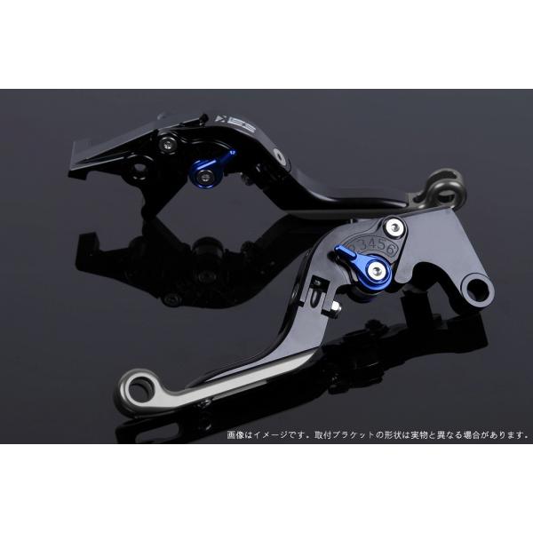 エスエスケイ スピードラ アジャストレバー 可倒延長式 ブラック/ブルー/チタン ZX-6R 07-...