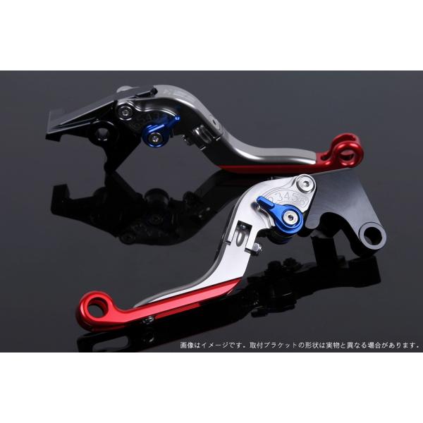 エスエスケイ スピードラ アジャストレバー 可倒延長式 チタン/ブルー/レッド ZX-6R 07-1...