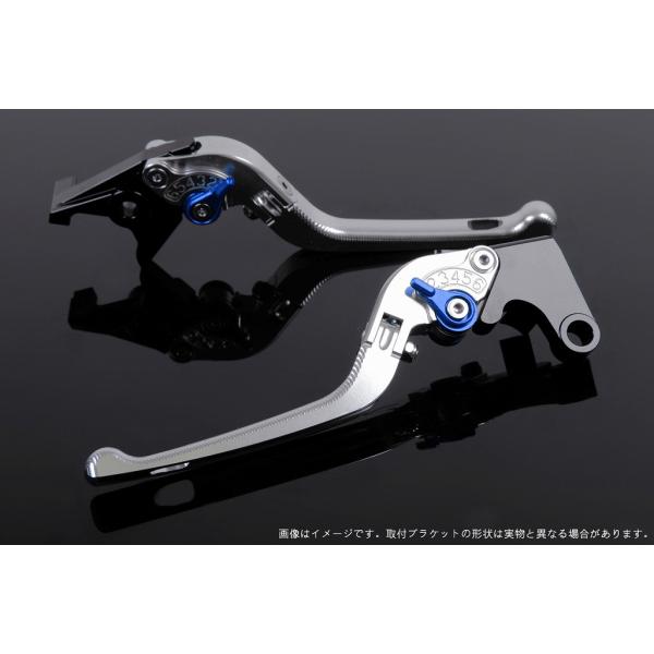 エスエスケイ スピードラ アジャストレバー 3D可倒式 シルバー/ブルー NINJA ZX-10R ...