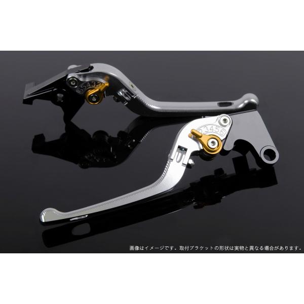 エスエスケイ スピードラ アジャストレバー 3D可倒式 シルバー/ゴールド NINJA ZX-10R...