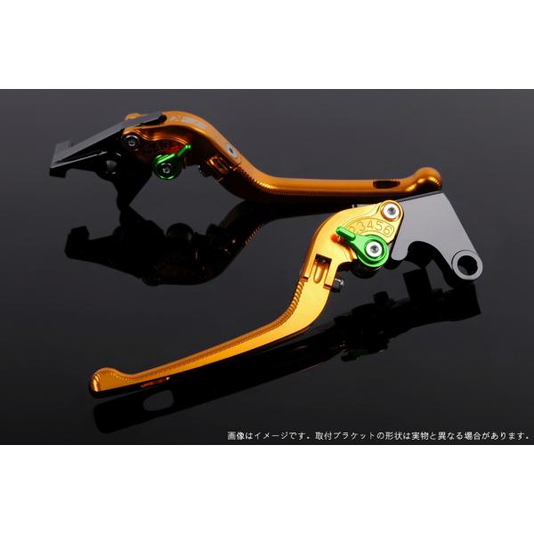 エスエスケイ スピードラ アジャストレバー 3D可倒式 ゴールド/グリーン NINJA ZX-10R...