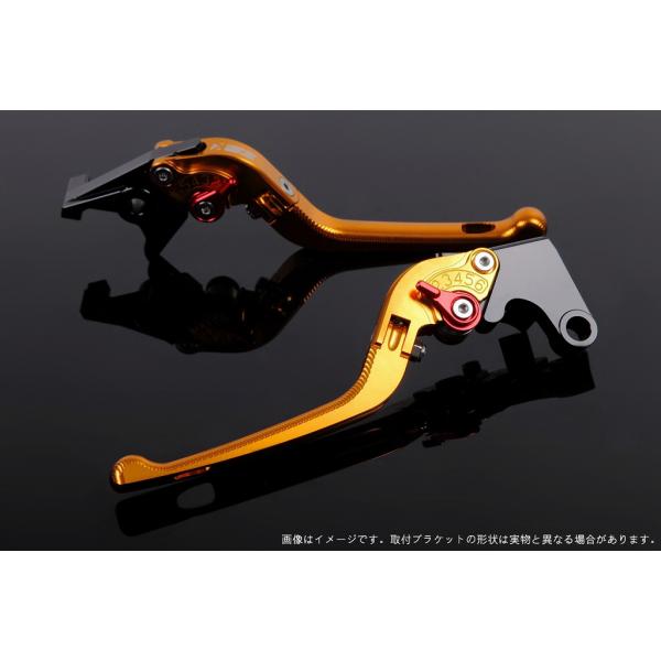 エスエスケイ スピードラ アジャストレバー 3D可倒式 ゴールド/レッド NINJA ZX-10R ...