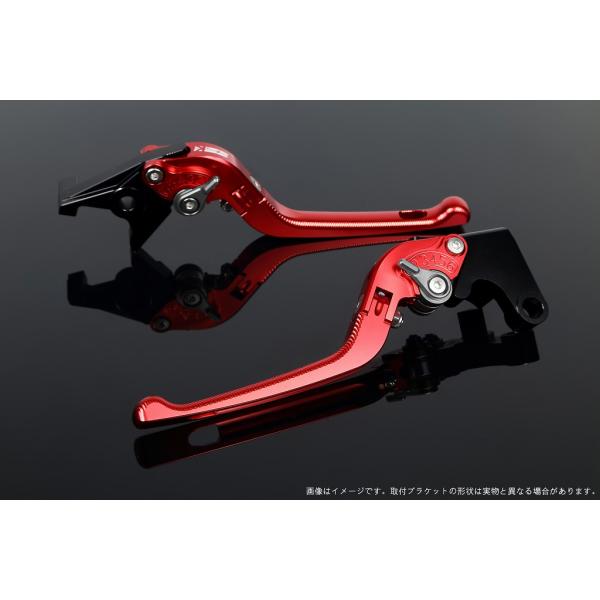 エスエスケイ スピードラ アジャストレバー 3D可倒式 レッド/チタン NINJA ZX-10R 1...