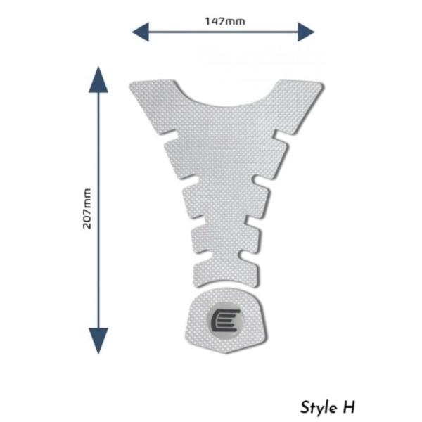 アールアンドジー Eazi-Grip Tank Grips:PRO:CLEAR Design H (...