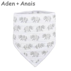 エイデンアンドアネイ ADEN+ANAIS バンダナビブ スナップ付 よだれかけ スタイ savanna animals bib｜peeweebaby-gulliver