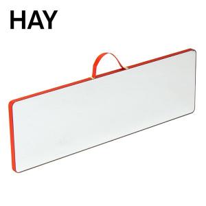 ヘイ Hay ミラー Lサイズ 壁掛け 鏡 幅43.5×高さ13.5cm 北欧 505999 レッド ウォールミラー 長方形 おしゃれ シンプル インテリア 壁｜peeweebaby-gulliver