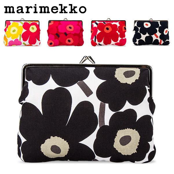 マリメッコ Marimekko がま口 ポーチ 小物入れ ミニ ウニッコ 花柄 かわいい 北欧 化粧...