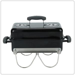 Weber ウェーバー Go-Anywhere Charcoal Grill ゴーエニィウェア―グリル ポータブル バーベキューグリル ブラック BBQ チャコールグリル｜peeweebaby-gulliver