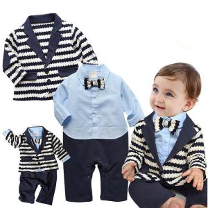 ベビー服 新生児 ベビー スーツ ロンパース フォーマル 赤...