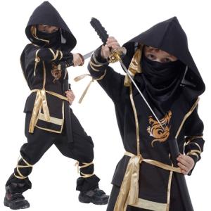 当日発送、翌日到着！超激安!ハロウィン 衣装 子供 ハロウィン 仮装 ハロウィン 忍者 男の子 仮装 コスチューム ハロウィン 男の子 キッズ   110 120 130 140