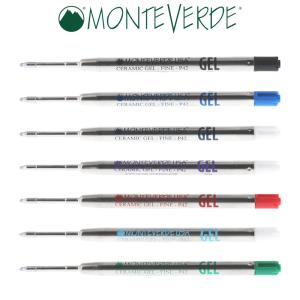 公式【MONTEVERDE】モンテベルデ セラミックゲル芯 F（細字）水性 カラー芯 ブラック ブルー ブルーブラック パープル レッド ターコイズ グリーン｜pellepenna