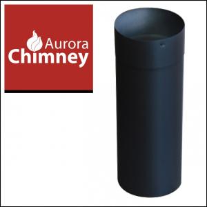 薪ストーブ用　φ152シングル煙突　黒耐熱塗装　シングル直筒350