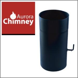 薪ストーブ用 φ152シングル煙突 黒耐熱塗装 シングル直筒800