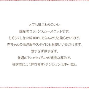 ニット 生地 コットン 綿 布 スムースニット...の詳細画像1