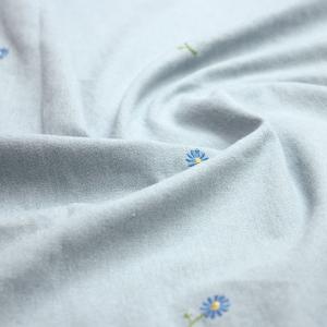 デニム 生地 刺繍入り 5オンス デニム 花柄...の詳細画像3