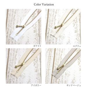 ファスナー 14cm YKK 玉付き ゴールド...の詳細画像1