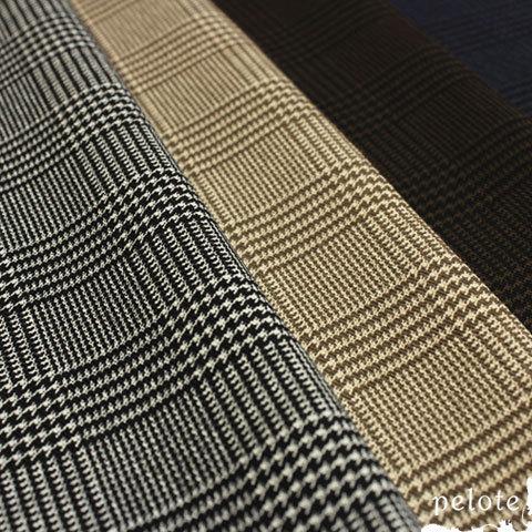コットン 生地 綿  ツイル グレンチェックプリント  綿 コットン100％ チェック柄 秋冬 洋服...