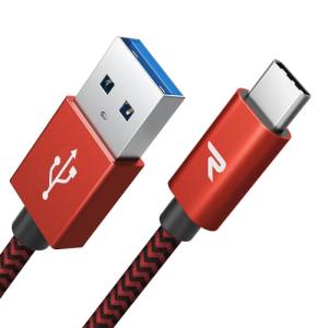 RAMPOW usb c ケーブル【1m/赤】typec ケーブル 急速充電 QuickCharge3.0対応 USB3.1 Gen1規格 iPhone15シリーズ充電ケーブル Sony Xperia/Samsung/A｜peme