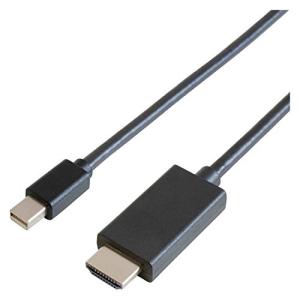 GOPPA ゴッパ MiniDisplayPort HDMI変換ケーブル 2m ブラック GP-MDPHD/K-20｜peme