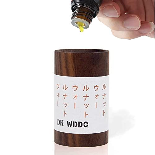DK WDDO アロマディッシュ アロマウッド アロマディフューザー 木製(円柱-ウォールナット)
