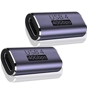 LIANHATA USB4.0 Type C 変換 アダプター 2個セット サイドベント 40Gbps高速データ転送&PD 100W/5A急速充電& 8K@60Hz映像出力 タイプc type-c 変換｜peme