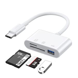 SD/マイクロSD/USB3.0カードリーダー、USB-C to Micro SD SDXC SDHC USB3.0 OTG USBメモリアダプタ TF Type C Galaxy、Huawei、タブレット、ラップト