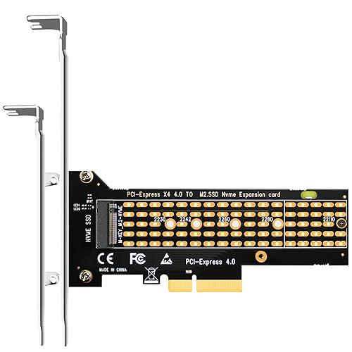 GLOTRENDS PA-22110 M.2 NVMe - PCIe 4.0 X4変換アダプターカー...