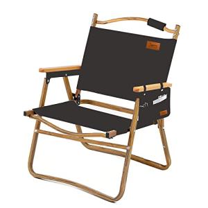 DesertFox アウトドア チェア キャンプ チェア 軽量 折りたたみ 椅子 Lサイズ 78X54×51cm 耐荷重 150kg コンパクト 携帯便利 キャンプ椅子 DY (黒-T｜peme
