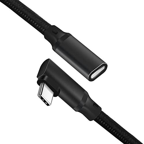 USB type C 延長ケーブル 1 m LpoieJun.1 L字型 USB 3.1 Gen2(...