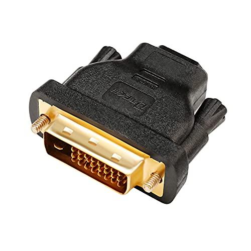 DTECH 双方向伝送 HDMI DVI-D 変換 アダプター HDMI メス to DVI (24...