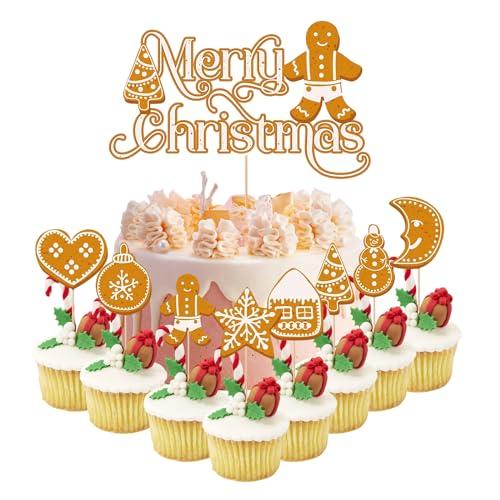 【LEISURE CLUB】クリスマス ケーキトッパー 誕生日ケーキ 飾り ケーキ飾り カップケーキ...