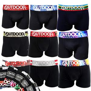 [アウトドアプロダクツ] 【ブラック】 OUTDOORブラック系福袋ボクサーパンツ５枚組 (L)｜peme