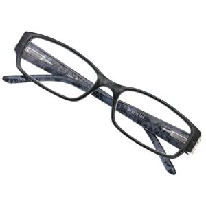 [シニア”愛”クラブ] senior eye club SP11225BK450 老眼鏡 眼鏡 4.5 レディース メンズ エレガントフレーム ケース付き P11225 ブラック +4.50｜peme